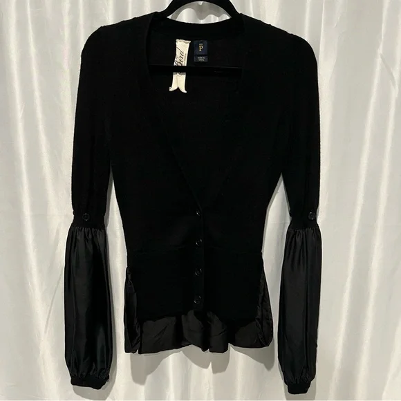 Bird by Juicy Couture Silk Flounce Cardigan - Picture 2 of 8